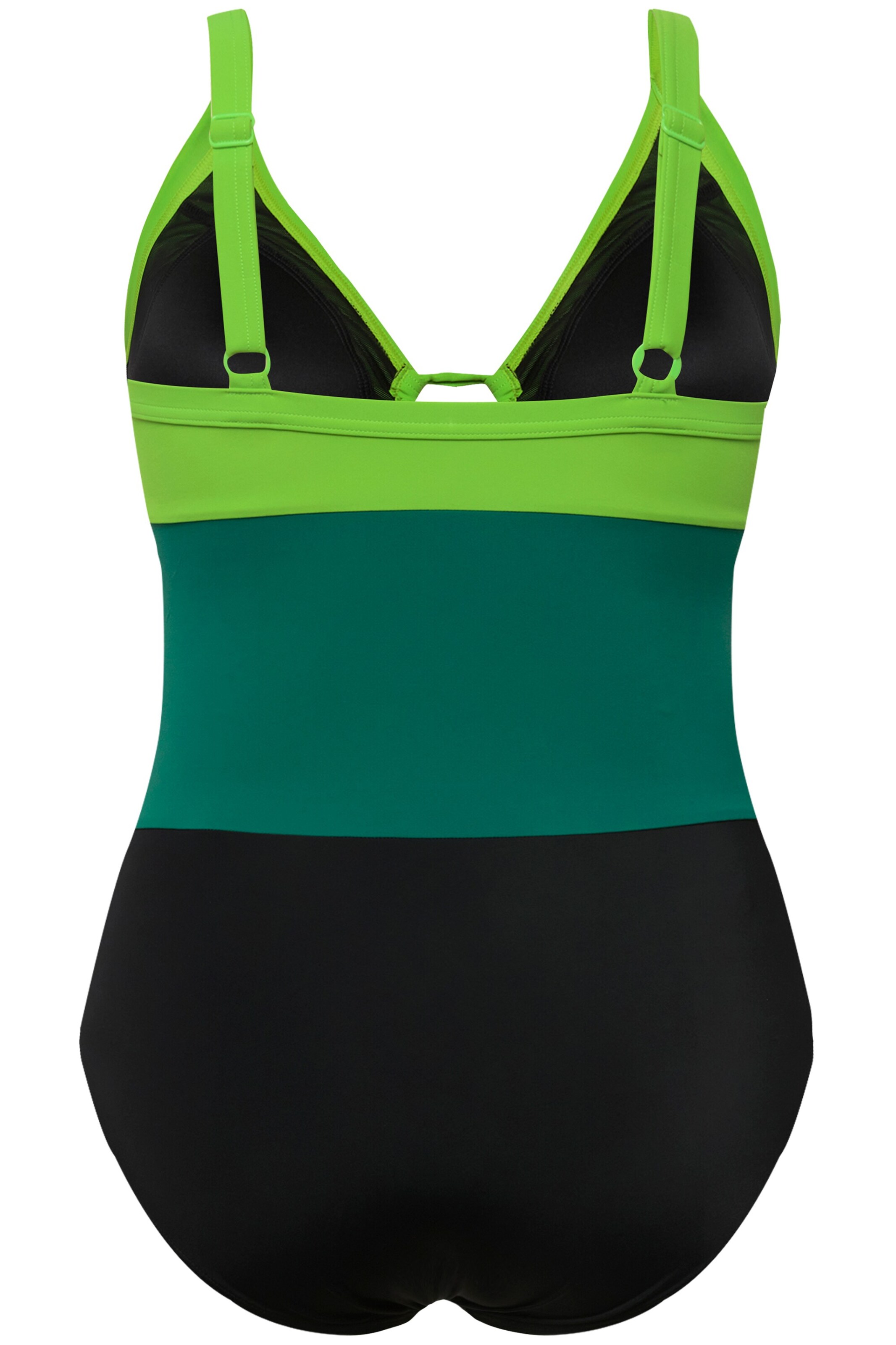 Ulla Popken Badeanzug in Grün