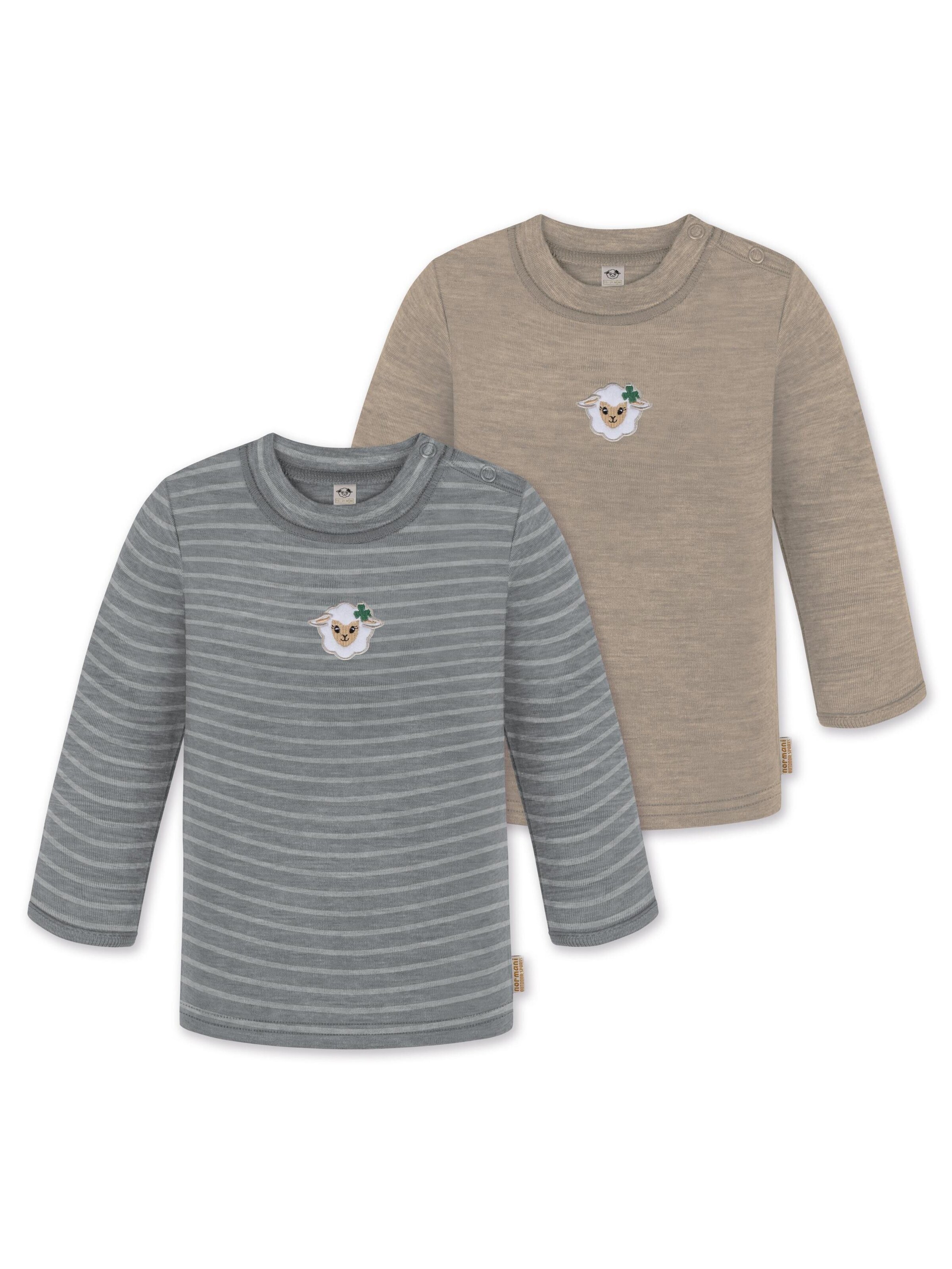 T-Shirt 'Taupo' normani en beige : devant