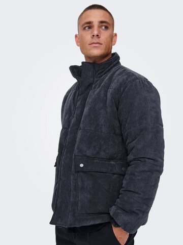 Only & Sons Демисезонная куртка 'Cash' в Серый
