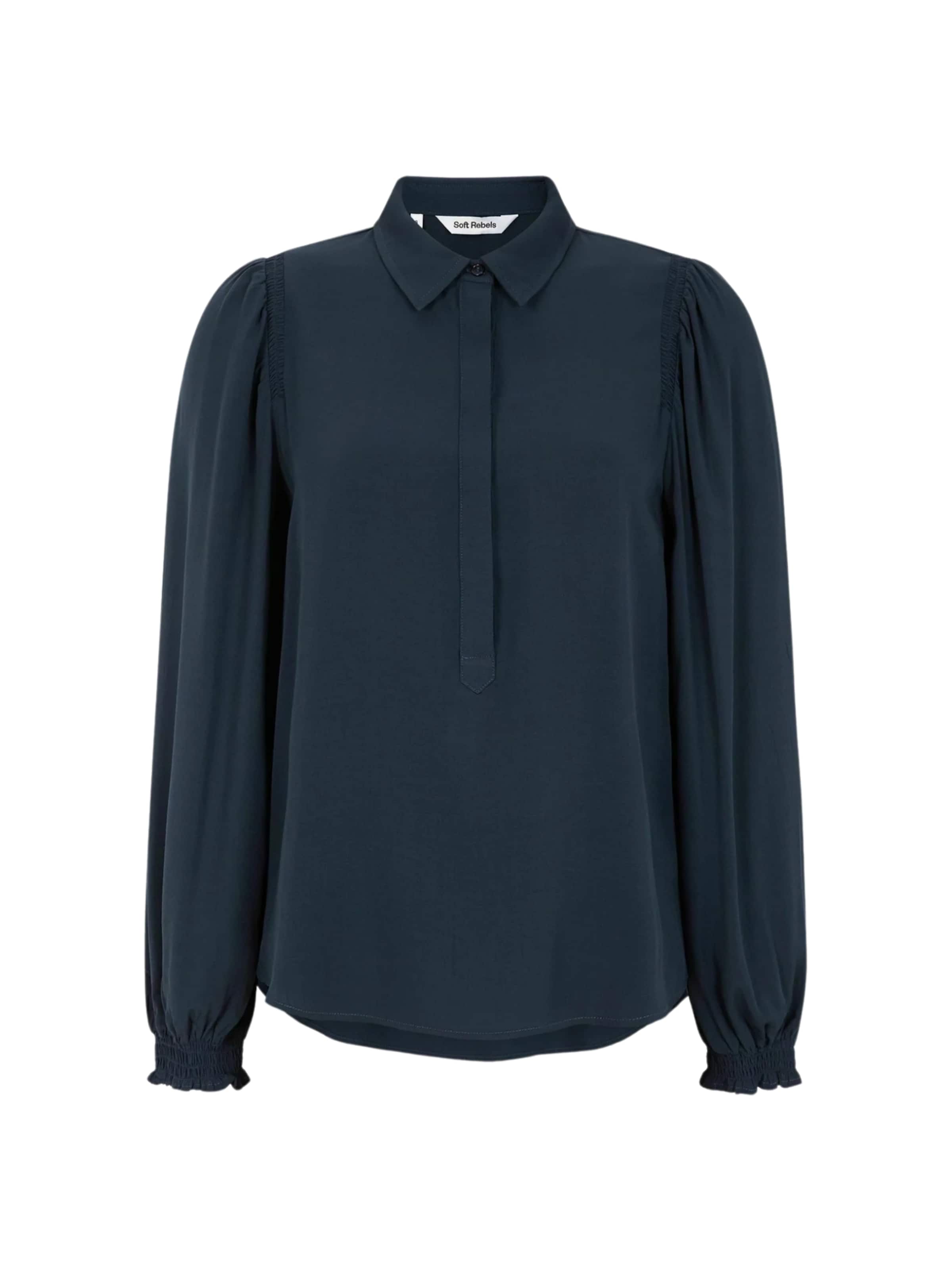 Soft Rebels Blouse 'Anne' in Blauw: voorkant