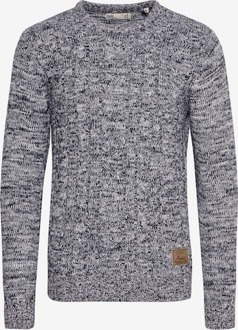 !Solid Sweater 'Philemon' in Grey: front