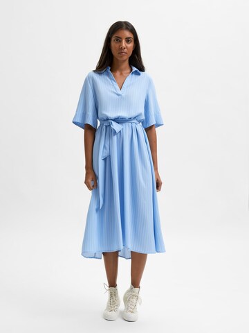 SELECTED FEMME Košilové šaty 'Rhonda' – modrá: přední strana