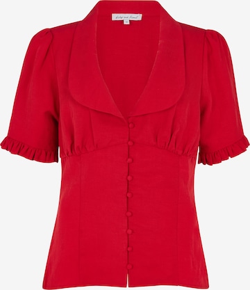lily and lionel Bluse 'Rachel' in Rot: Vorderseite