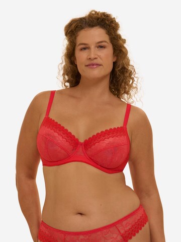 Simone Perele Minimiser Bra 'Radieuse' in Red