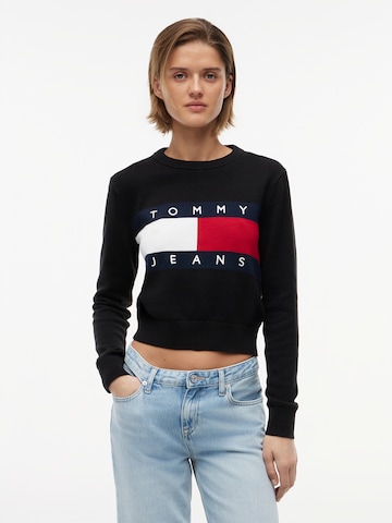 Tommy Jeans Tröja i svart: framsida