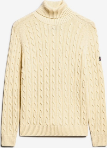 Pull-over Superdry en blanc : devant