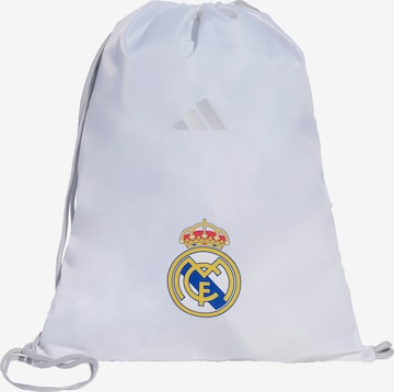 Sacs de sport à cordon 'Real Madrid' ADIDAS PERFORMANCE en blanc : devant