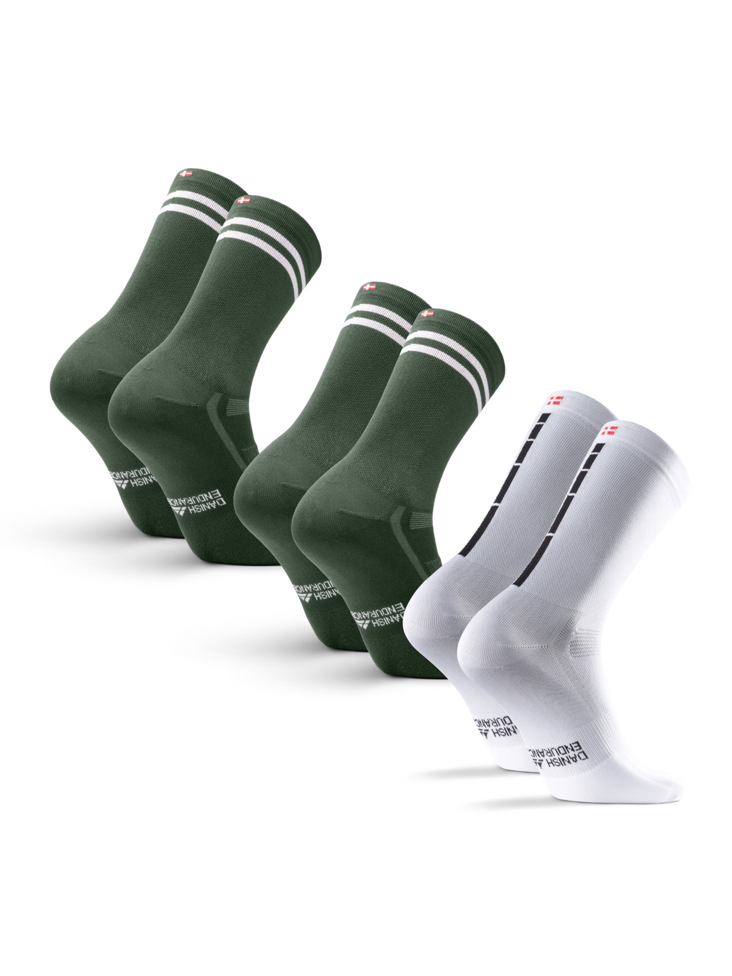 DANISH ENDURANCE Athletic Socks in Green
