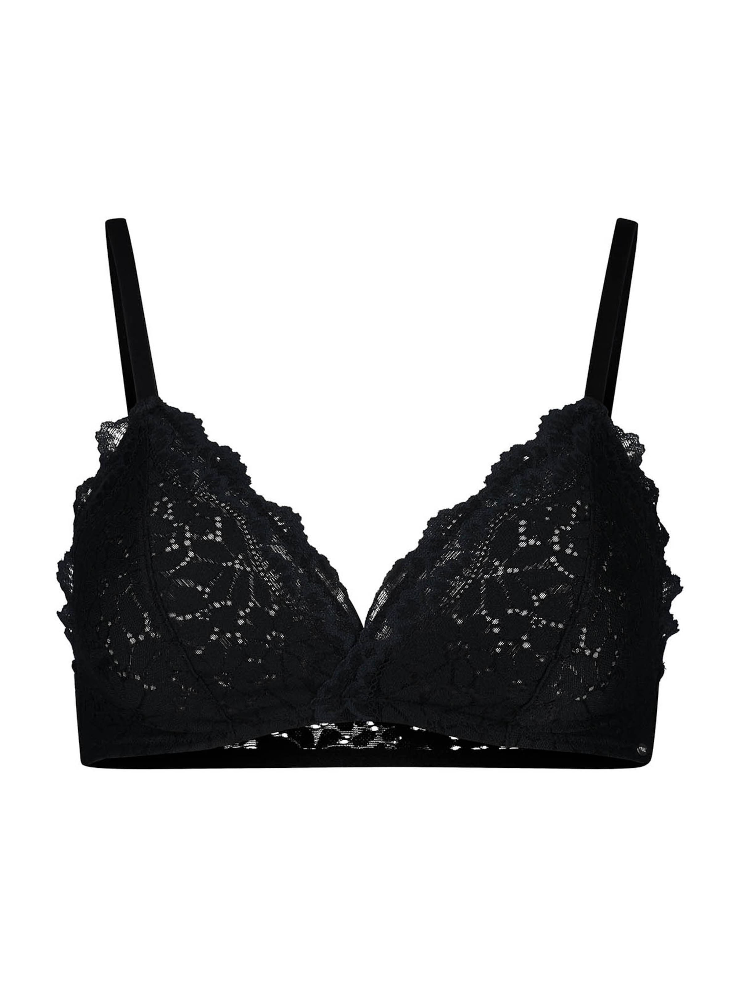 Skiny Bra in Black: front
