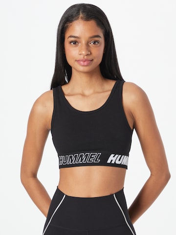 Hummel Bustier Sport top - bézs: elől