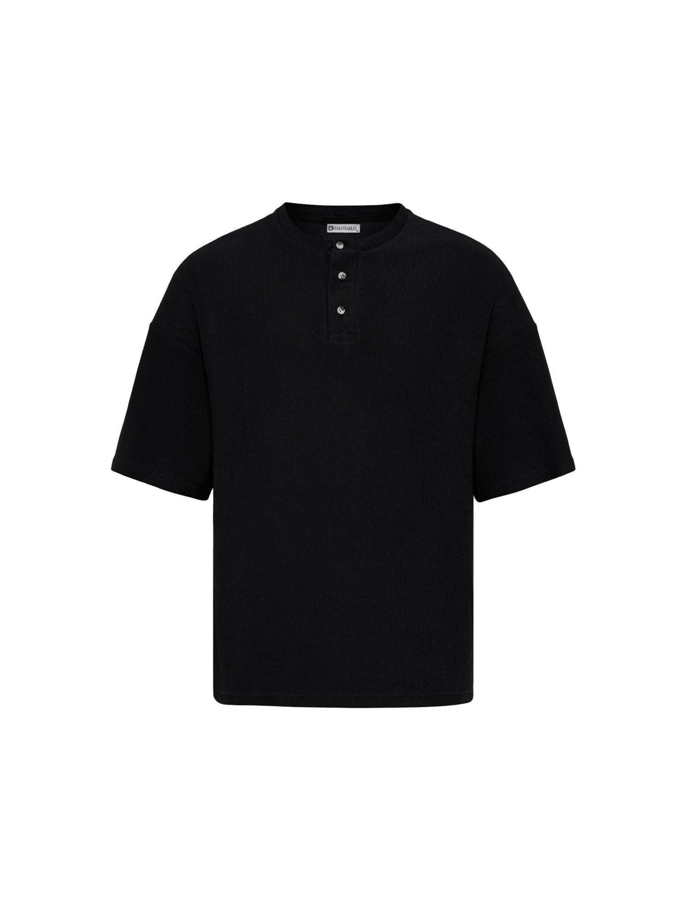 T-Shirt Dandalo en noir : devant