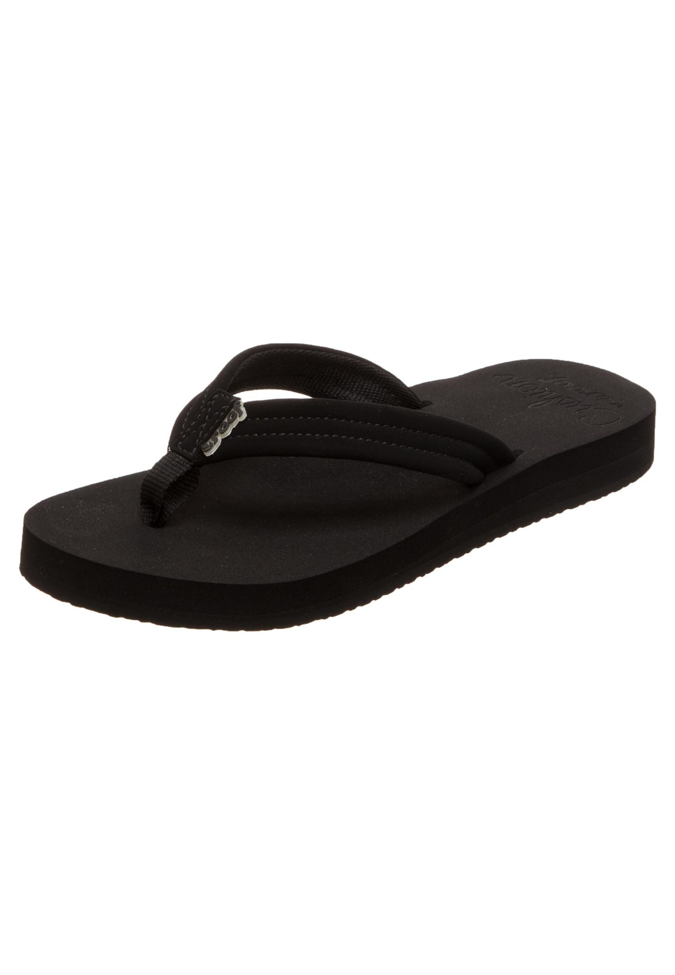 REEF T-bar sandals 'Cushion Breeze' in Black: front