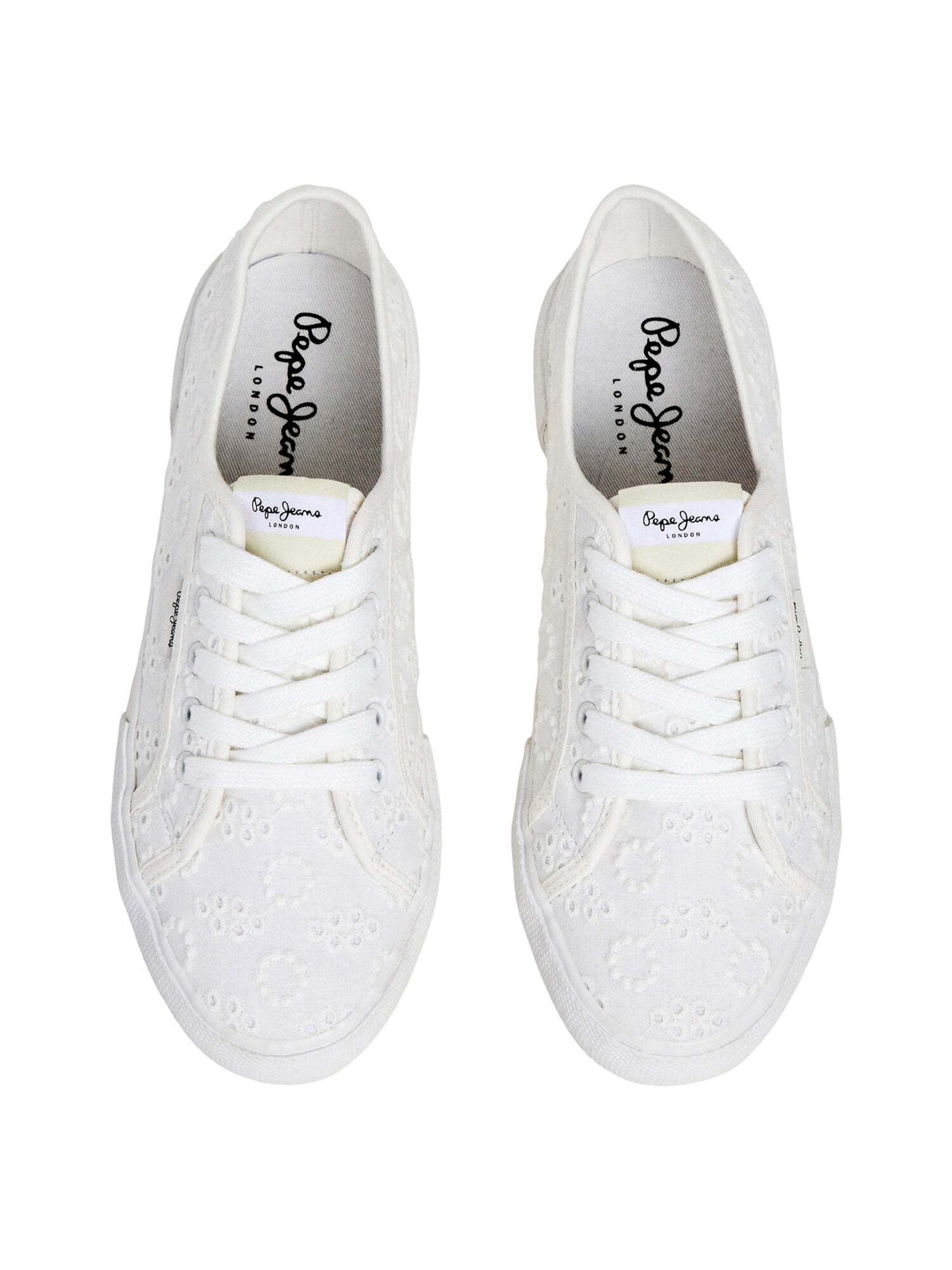 Baskets basses 'Brady Cute' Pepe Jeans en blanc