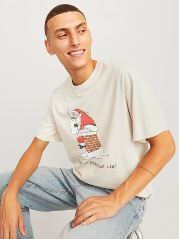Maglietta 'JJXMax Funny' di JACK & JONES in grigio