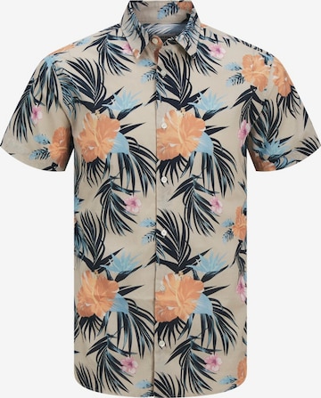JJ Rebel Button Up Shirt 'JREBBASTIAN' in Beige: front