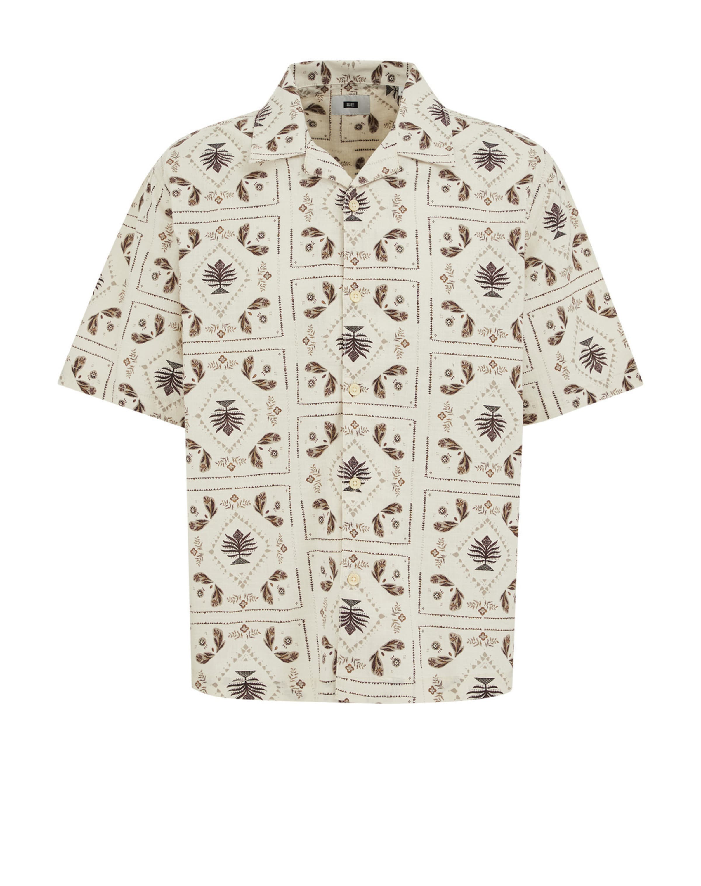 Comfort fit Camicia di WE Fashion in beige: frontale