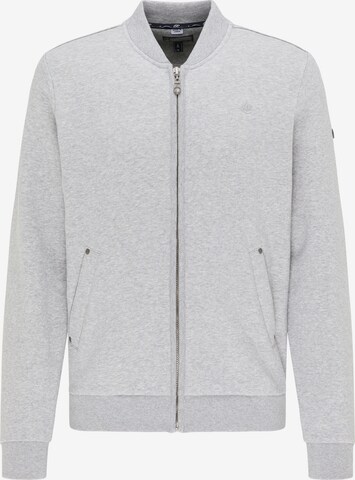 DreiMaster Vintage Zip-Up Hoodie in Grey: front