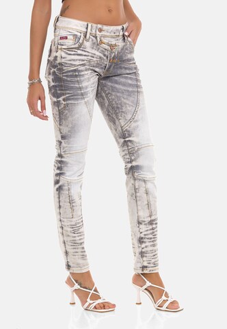 CIPO & BAXX Slimfit Jeans 'WD502' in Grijs