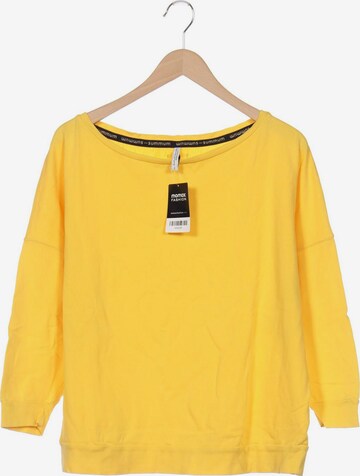 Summum Woman Sweatshirt & Zip-Up Hoodie in XXL in Yellow: front