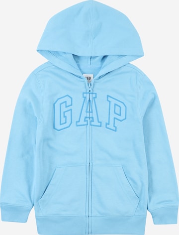 GAP Zip-Up Hoodie in Blue: front