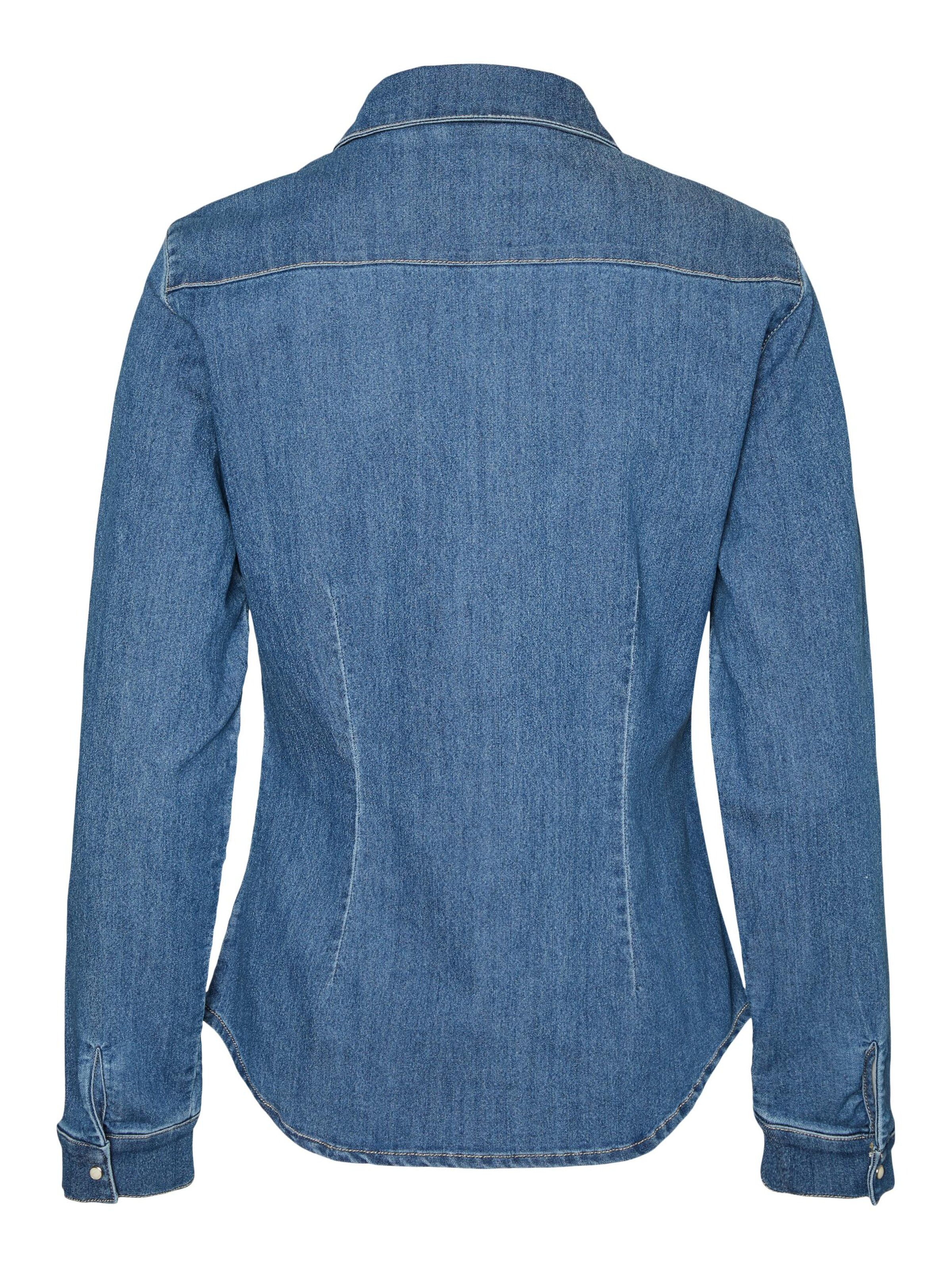 Frauen Große Größen VERO MODA Bluse 'Sea' in Blau - PL85488 Frauen Große Größen VERO MODA Bluse 'Sea' in Blau - PL85488