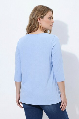 Ulla Popken Langarmshirt in Blau