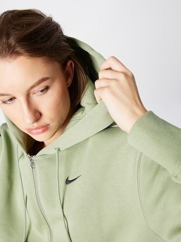 Nike Sportswear Zip-Up Hoodie 'PHNX FLC' in Green