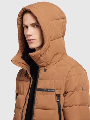 khujo Winter Jacket 'Milow' in Brown