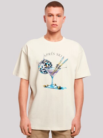 F4NT4STIC Shirt 'Après Ski Martini Winter Sport' in Beige: front