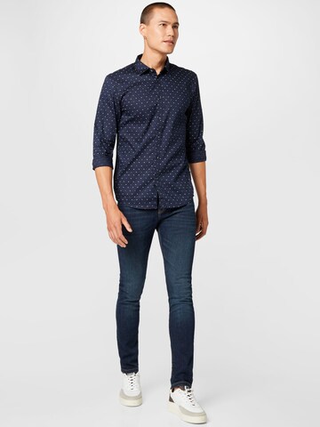 Slim fit Camicia di TOM TAILOR DENIM in blu