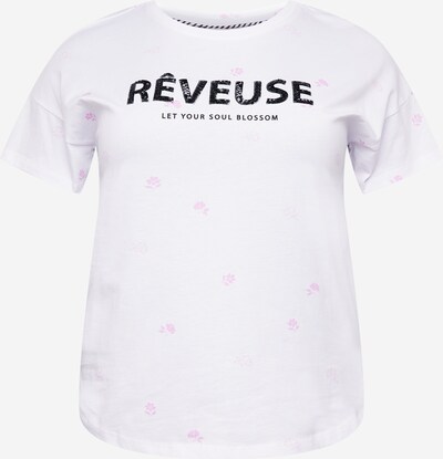 ONLY Carmakoma Μπλουζάκι σε ροζ / μαύρο / λευκό, Άποψη προϊόντος