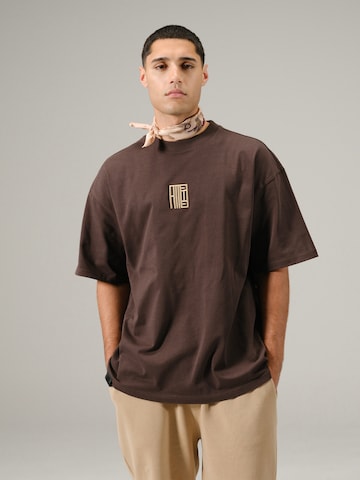 Alessandro Magno Shirt 'MULCH' in Braun: Vorderseite