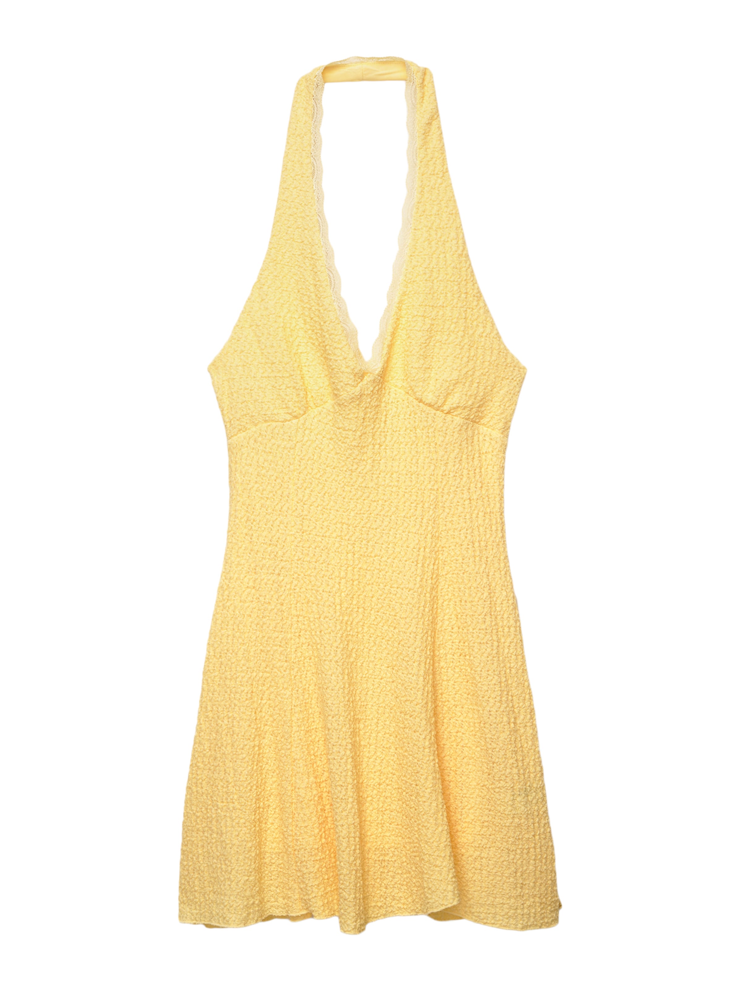 Pull&Bear Letní šaty – žlutá: přední strana