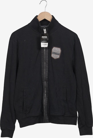 TOM TAILOR Sweatshirt & Zip-Up Hoodie in L in Blue: front