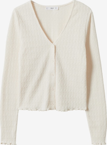 MANGO Cardigan 'TINO' i beige: forside