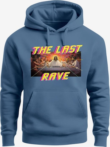 Neverless Sweatshirt 'The Last Rave' in Blau: Vorderseite