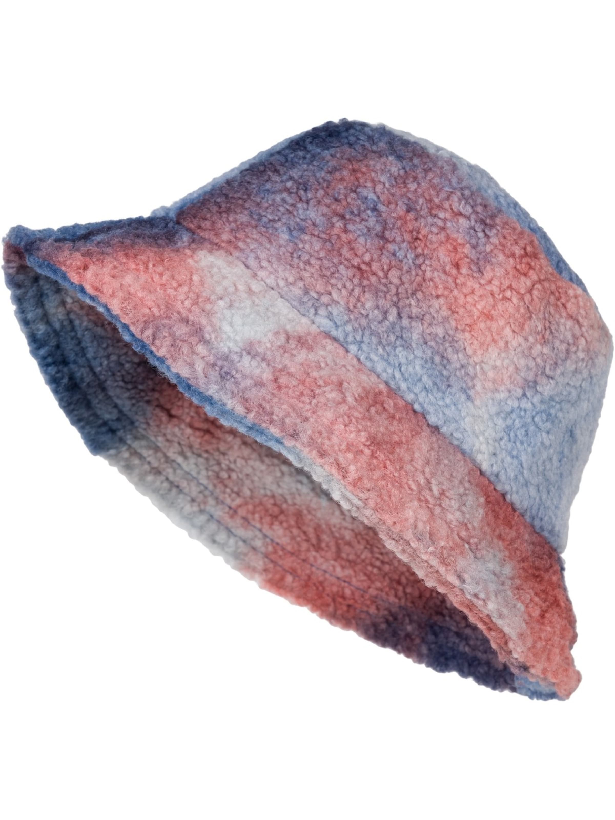 styleBREAKER Hat 'Teddyfell Fischerhut Ombré' in Blue: front