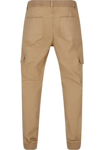 2Y Premium Tapered Cargo Pants in Beige