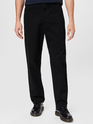 Carhartt WIP Loosefit Hose 'Calder' in Schwarz: Vorderseite