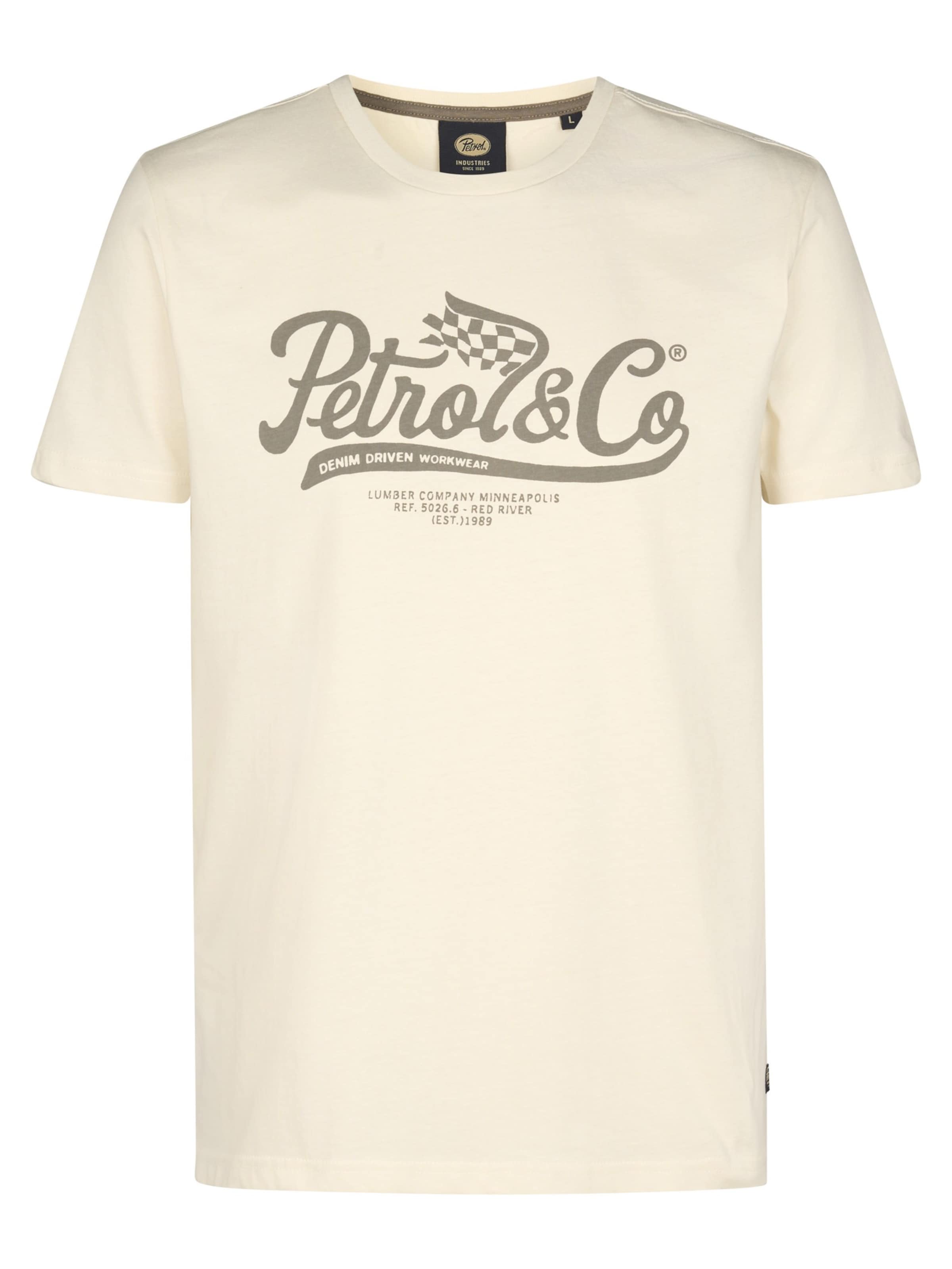 Maglietta di Petrol Industries in bianco: frontale