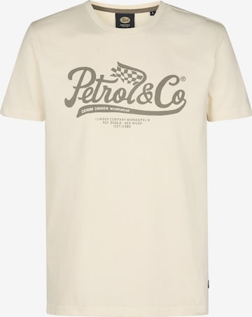 Petrol Industries - Camiseta en blanco: frente