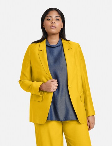 SAMOON Blazer in Yellow: front