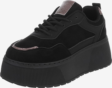Ital-Design Sneaker in Schwarz: Vorderseite