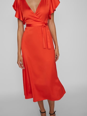 VILA Kleid 'Carolina' in Rot