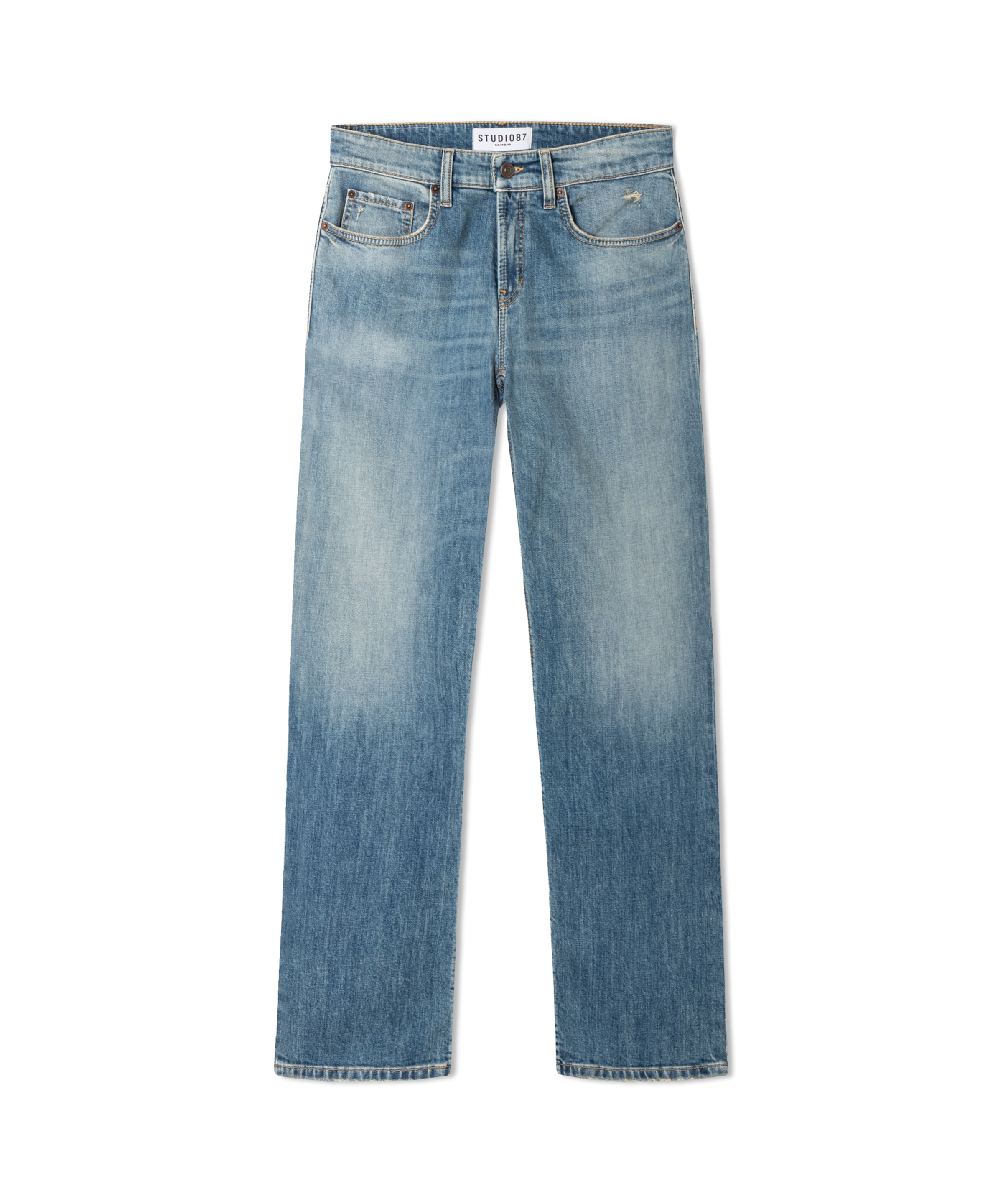Cambio Regular Jeans 'Gini' in Blauw: voorkant