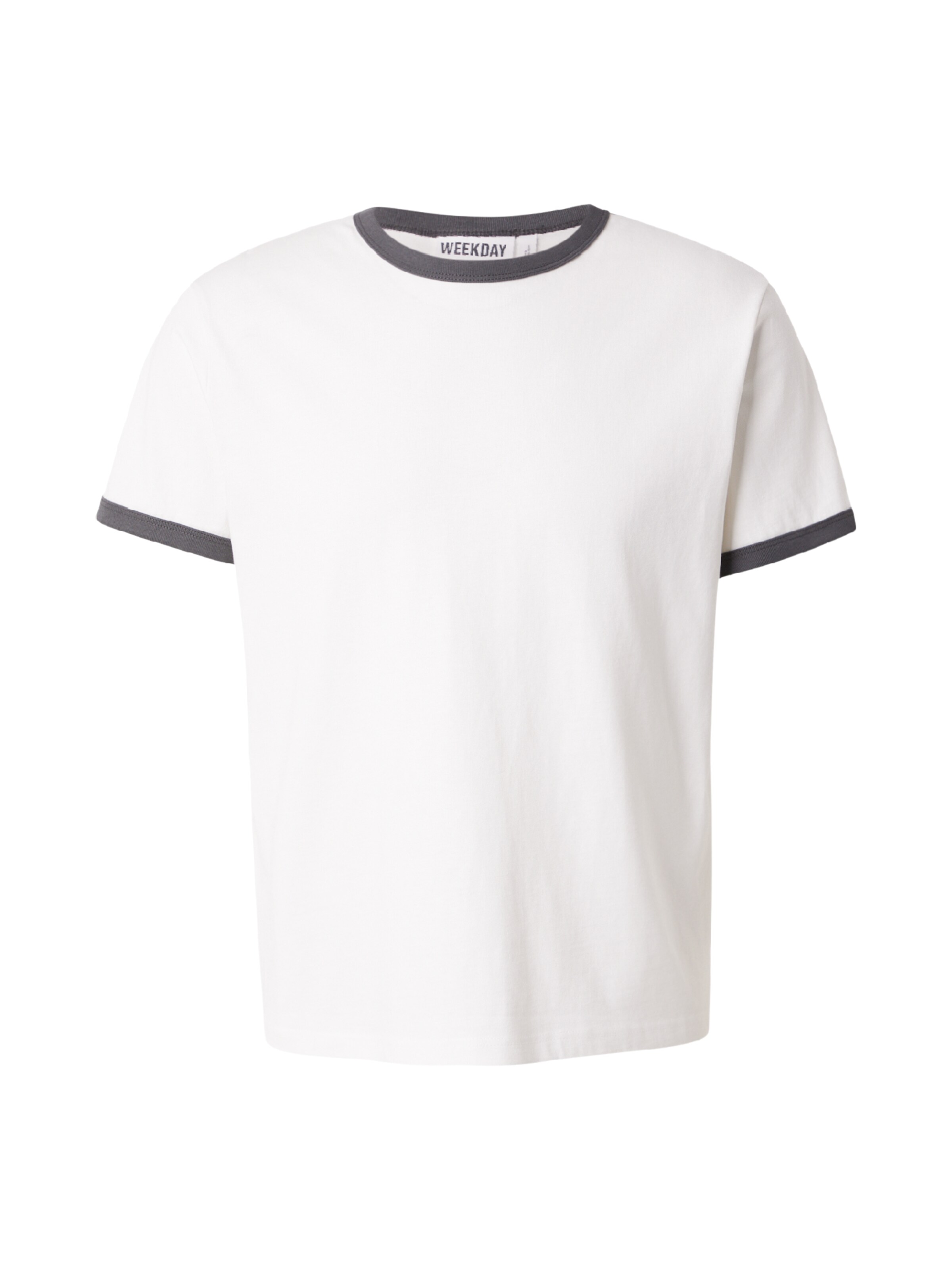 WEEKDAY Majica | bela barva: sprednja stran