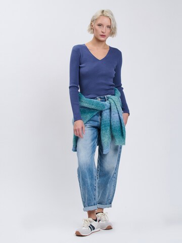 Pullover 'Ribbed' di Influencer in blu