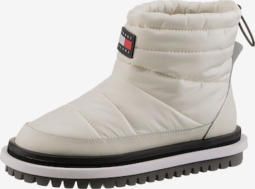 Tommy Jeans Snowboots in Wit: voorkant