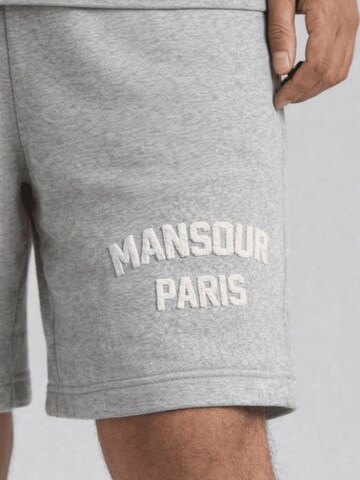 Mansour Regular Sportbroek 'Paris College' in Grijs