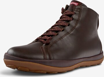 CAMPER Lace-Up Boots 'Peu Pista' in Brown: front